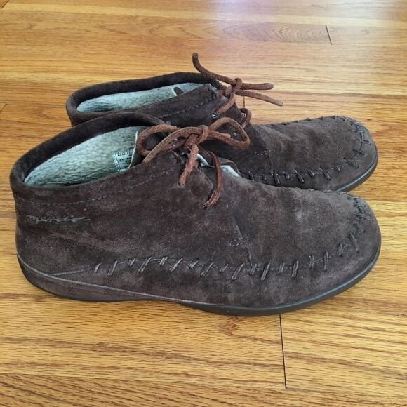 MerrellâMarbleseed Espressoâbrownâleatherâbooties - Picture 1 of 6